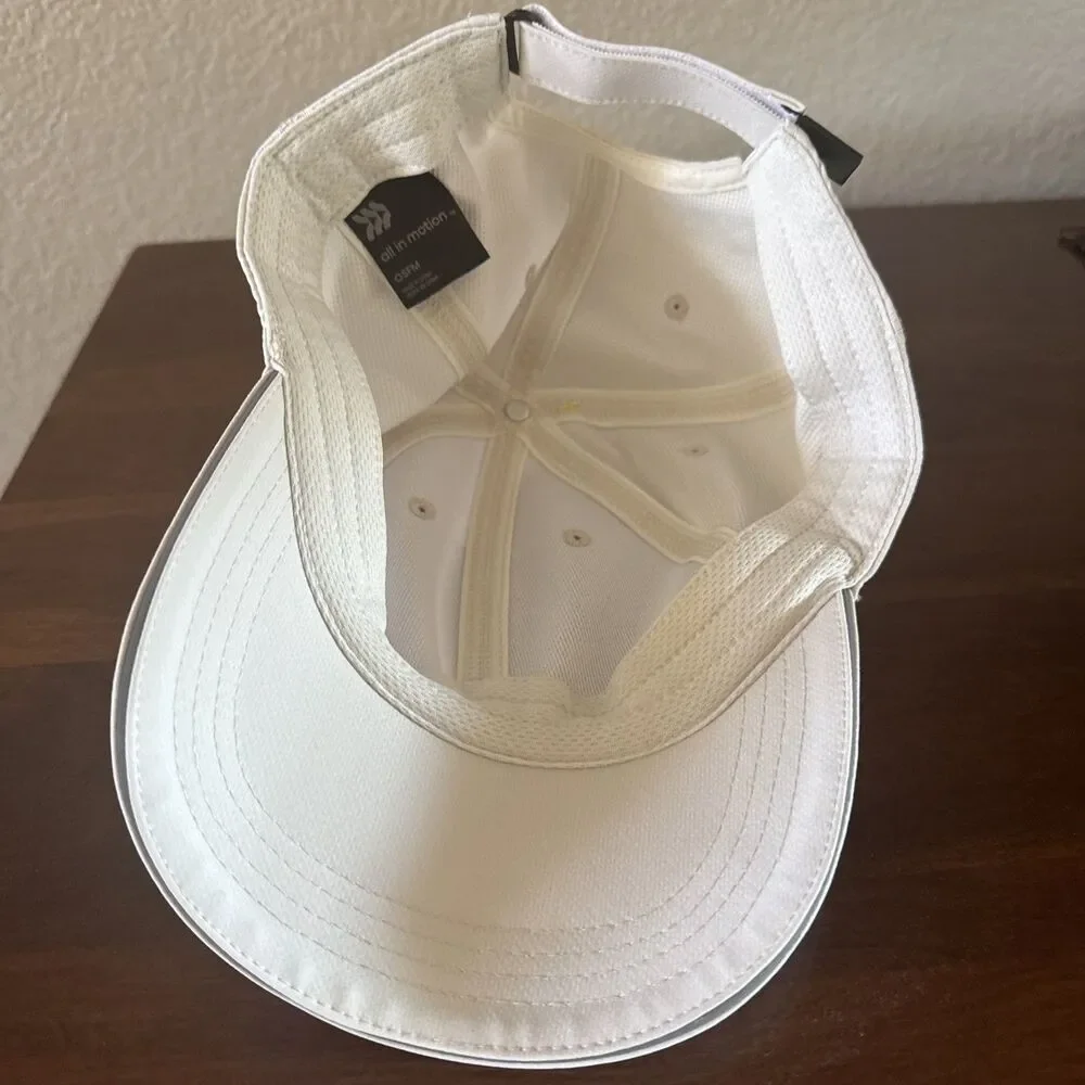 All In Motion Strapback Hat Beige One Size Adjustable Solid Blank